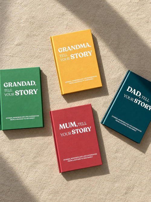 Tell Your Story memory books for Mum, Dad, Grandma and Grandad by Pages of Life